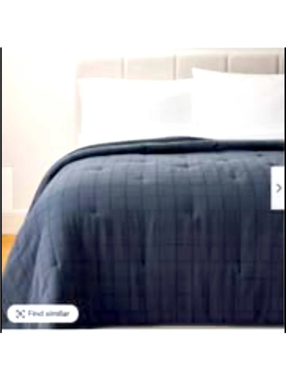 Studio McGee King Slate Blue Cotton Grid Quilt